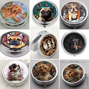 Dog themed Pill Box’s | 3 Compartments I NWOT